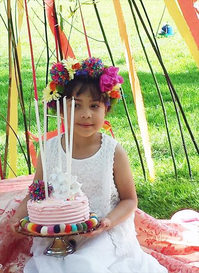 Mexicana Photoshoot Behind the Scenes Cake Set Up