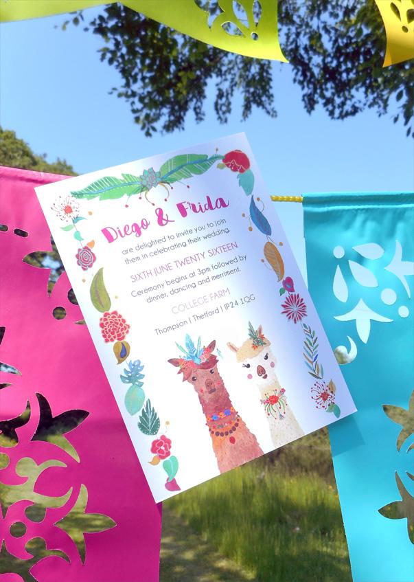 Mexicana Photoshoot Behind the Scenes - Frog & Pencil Invite