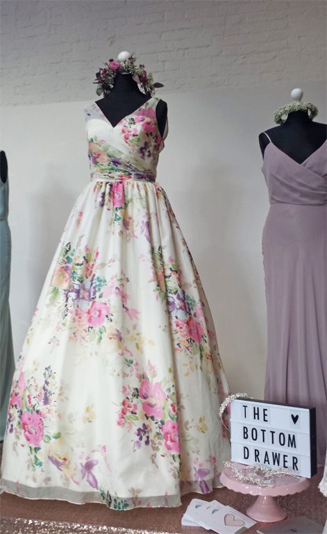 The Bottom Drawer Bridal's set up at The Oxnead Wedding Show.