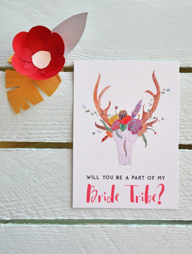 Will you be a part of my bride tribe? postcard