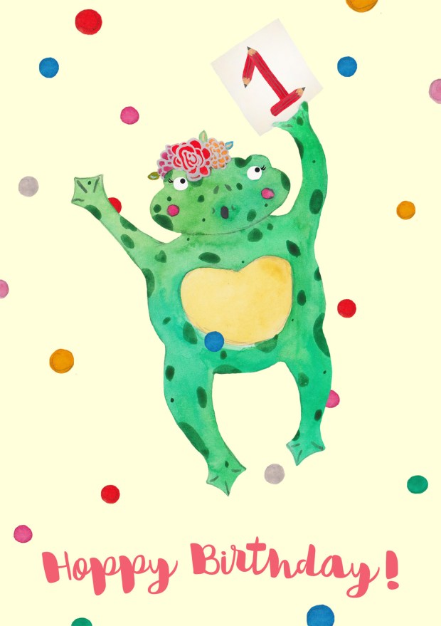 Hoppy First Birthday Frog & Pencil!