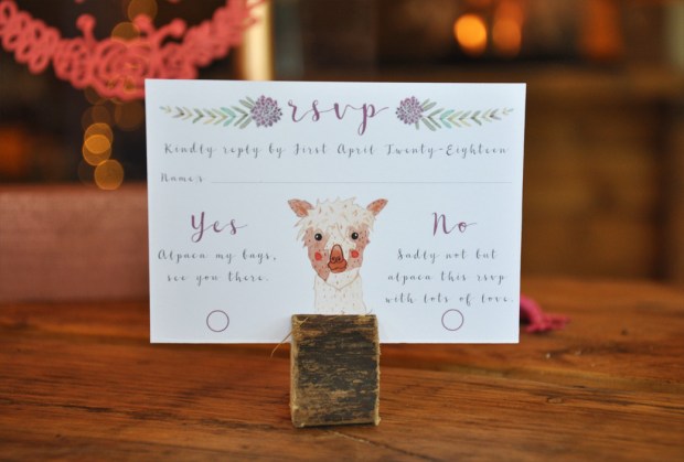 Boho-Tipi Wedding Stationery Collection RSVP